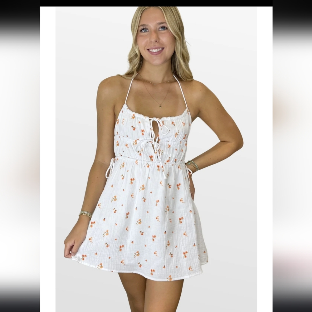 Sky To Moon Open Back Mini Sundress Large